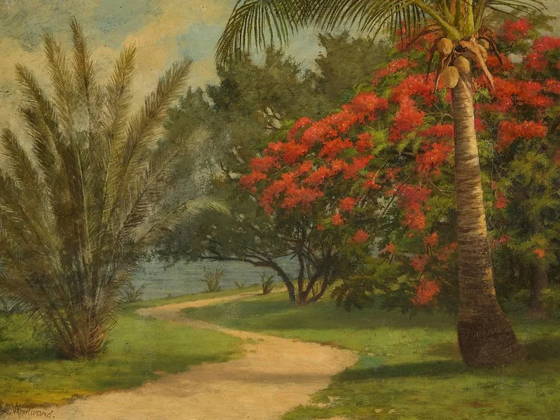 1834-Laura Woodward - Paesaggio